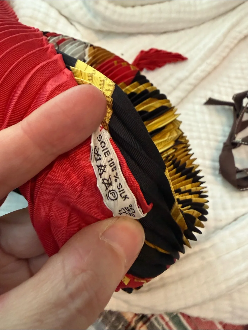 Hermes vintage 100% silk Tigre Royal scarf with box and ribbon